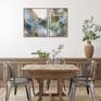 Abstract painting in dining room
