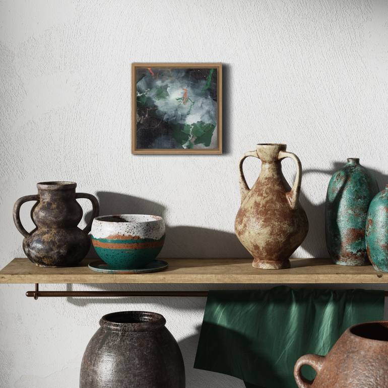 Original Art Deco Abstract Painting by Vered Brett