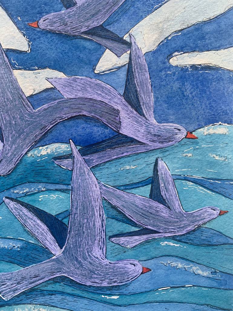 Original Conceptual Animal Painting by Anna Malceva