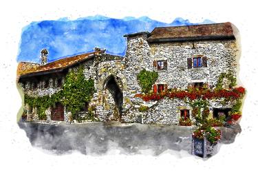 Original Documentary Rural life Painting by Christian Hery