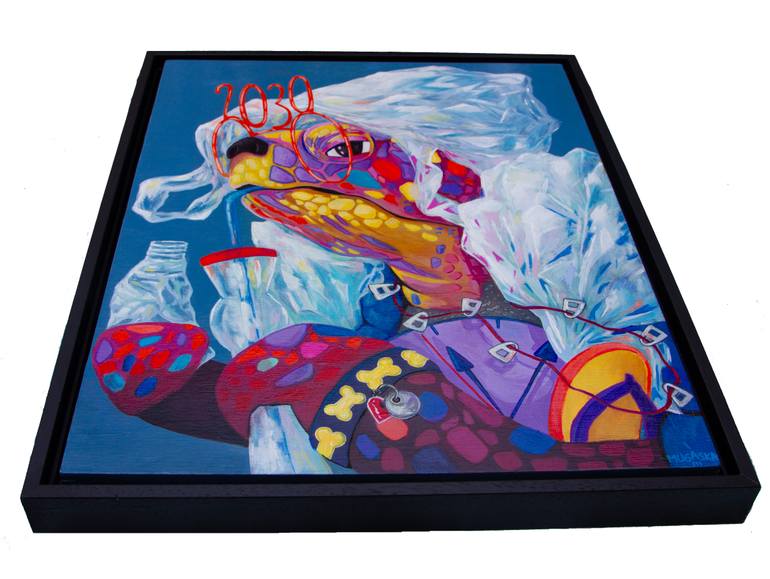 Original Street Art Animal Painting by Joanna Mugford