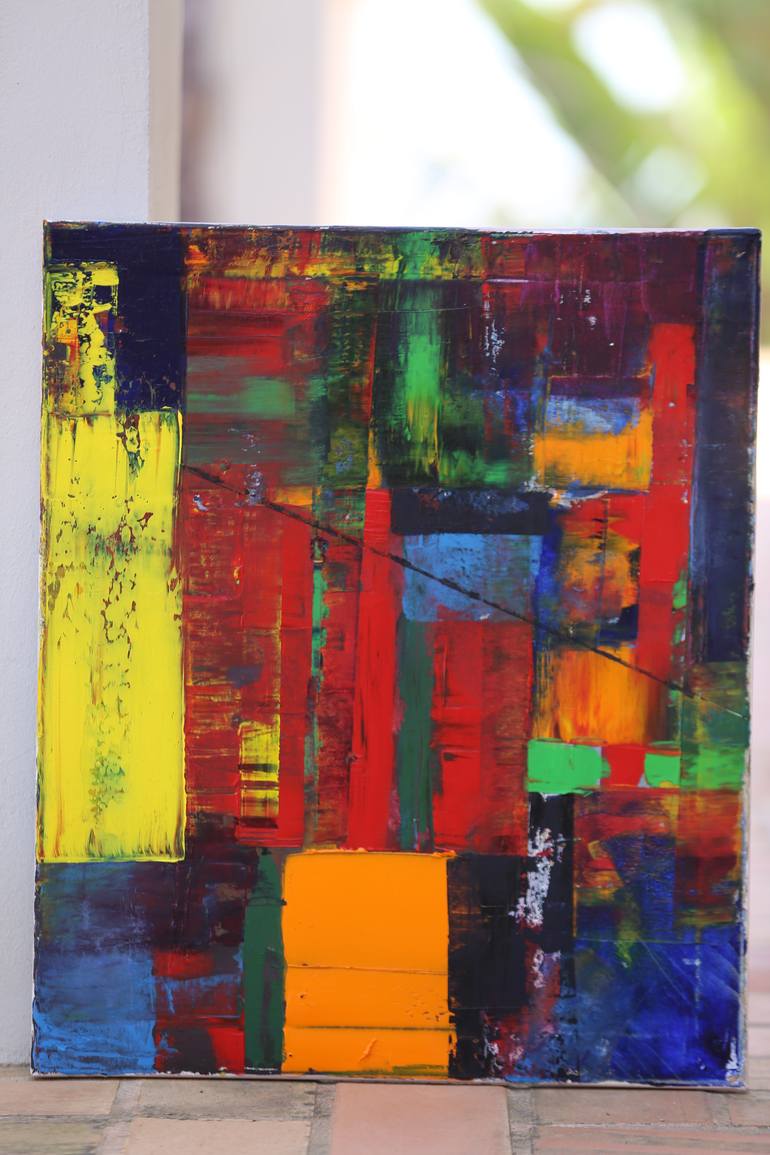 Original Art Deco Abstract Drawing by Ardelean Olga