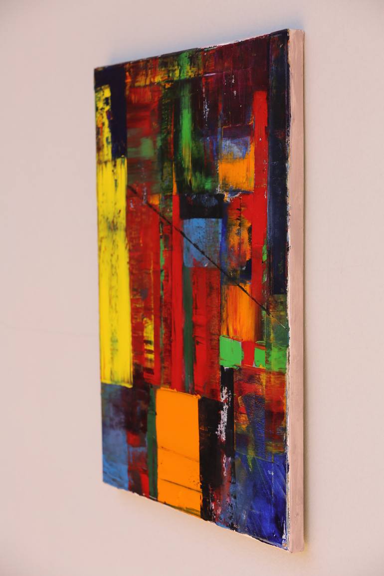 Original Art Deco Abstract Drawing by Ardelean Olga