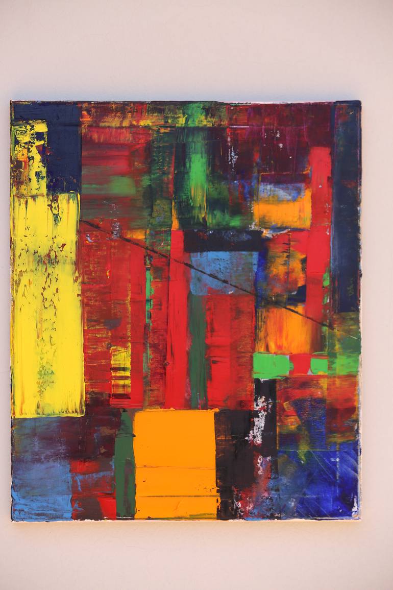 Original Art Deco Abstract Drawing by Ardelean Olga