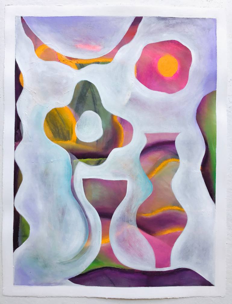 Original Abstract Expressionism Abstract Painting by Saskia Dusselberg
