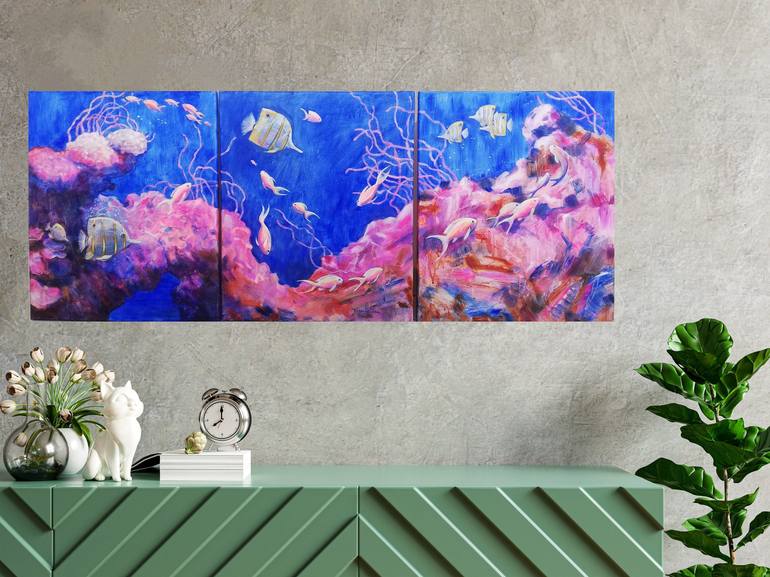 Original Fish Painting by Irina Tikhonova