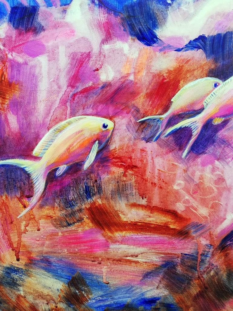 Original Fish Painting by Irina Tikhonova