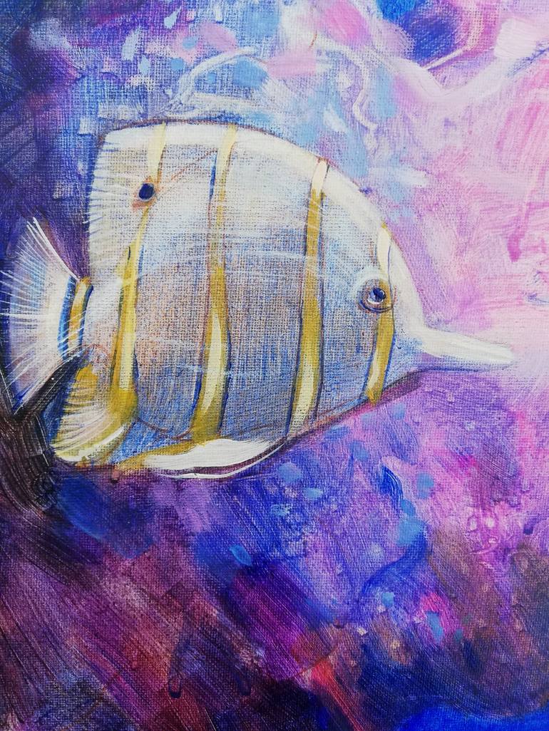 Original Contemporary Fish Painting by Irina Tikhonova