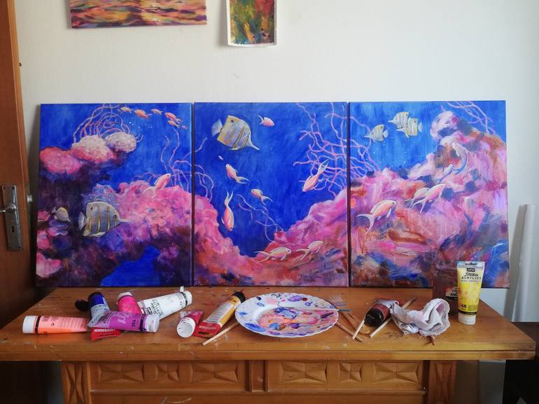 Original Fish Painting by Irina Tikhonova