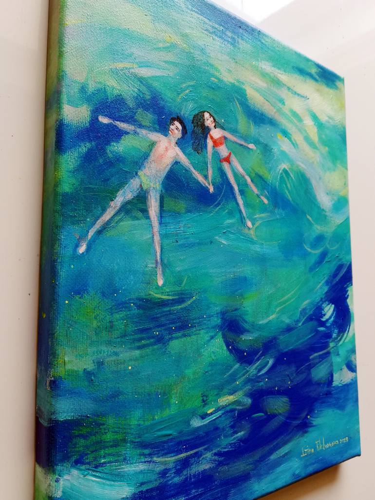 Original Expressionism Water Painting by Irina Tikhonova