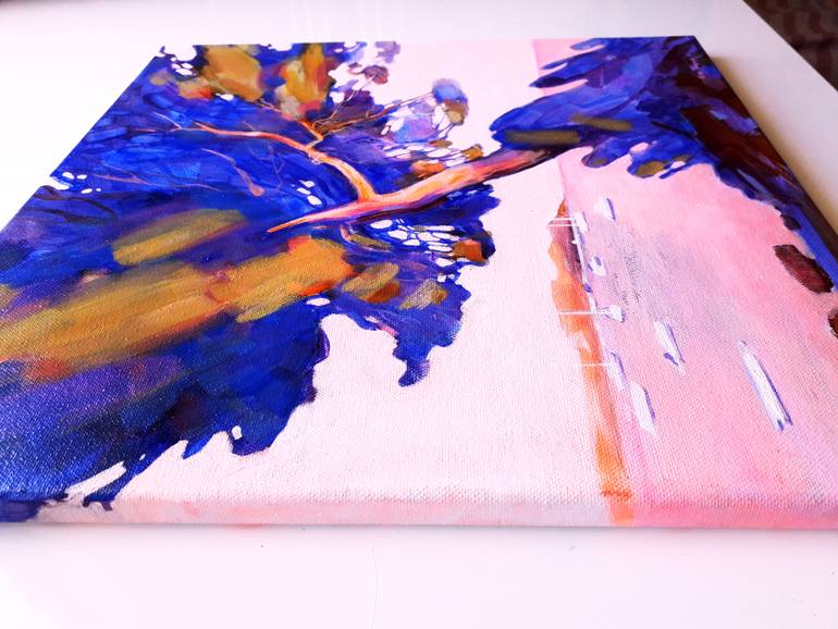 Original Expressionism Landscape Painting by Irina Tikhonova