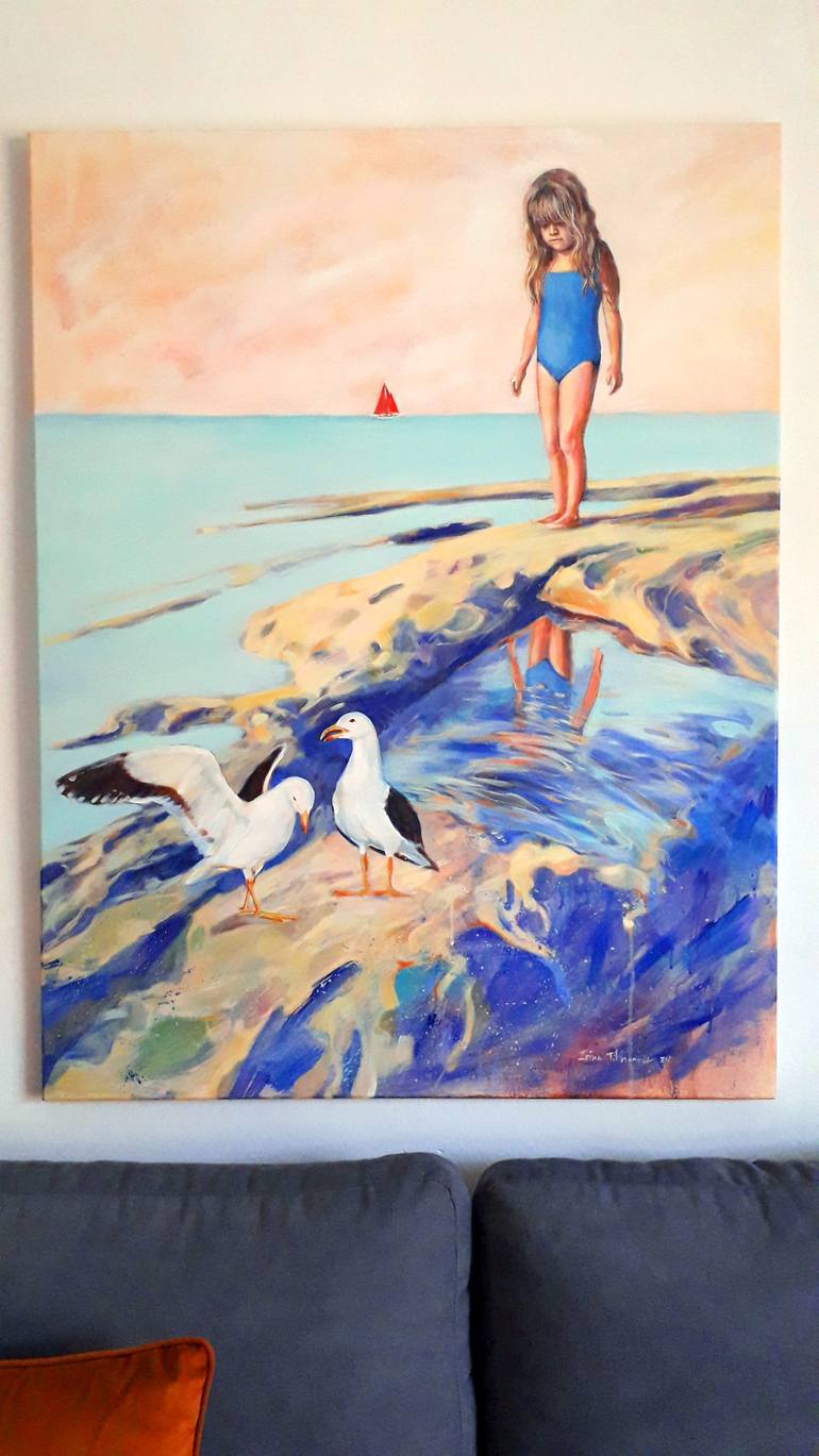 Original Contemporary Children Painting by Irina Tikhonova
