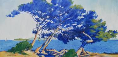 Original Expressionism Tree Paintings by Irina Tikhonova