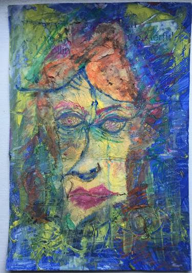 Original Abstract Expressionism Portrait Painting by Le Ciglič