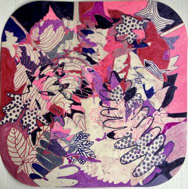 Original Abstract Expressionism Botanic Drawings by Le Ciglič
