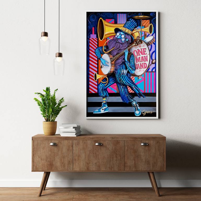 Original Figurative Music Painting by Ojas Br