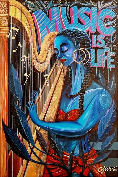 Print of Music Paintings by Ojas Br