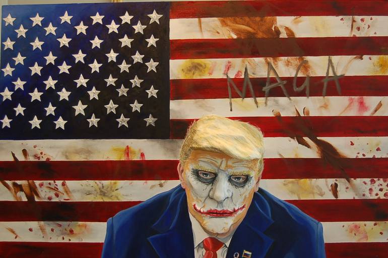 Original Modern Politics Painting by Michael Turner Jones