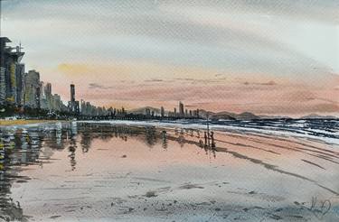 Original Beach Paintings by Marçal Francisco Bacchin Fernandes