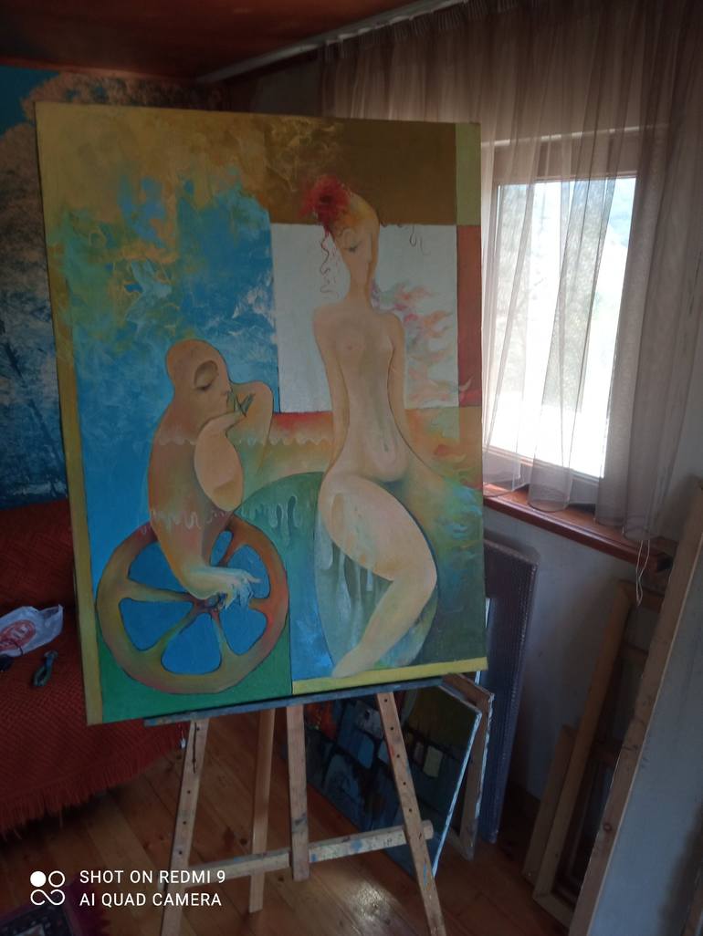Original Nude Painting by Telemak Kochinyan
