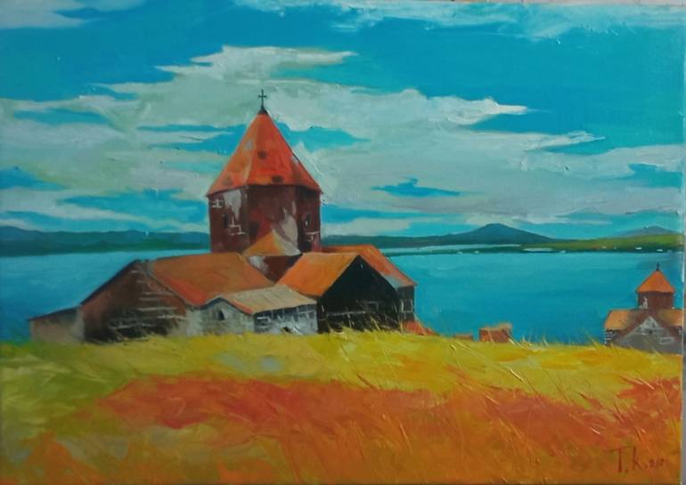 Original Architecture Painting by Telemak Kochinyan