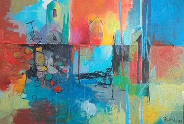 Original Abstract Paintings by Telemak Kochinyan