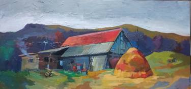 Original Realism Rural life Paintings by Telemak Kochinyan