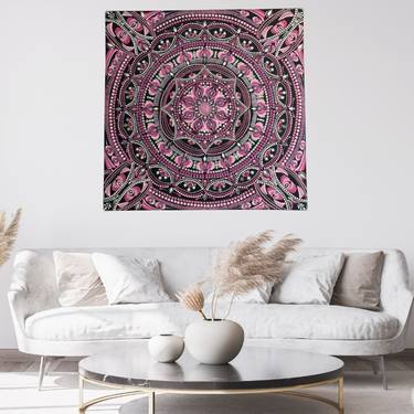 Original Art Deco Geometric Painting by Crystal Mclean