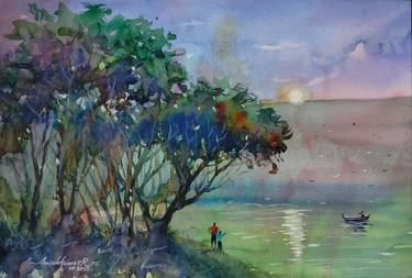 Original Landscape Paintings by Anishkumar R