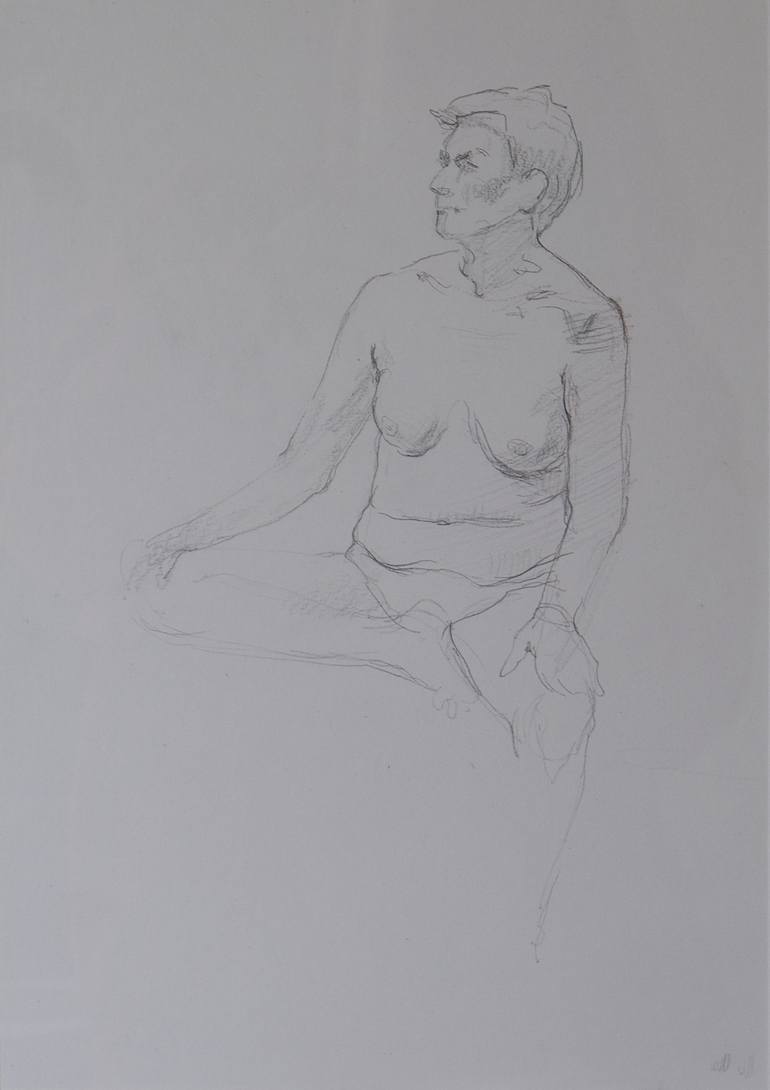 Original Contemporary Body Drawing by Kira Shugurova