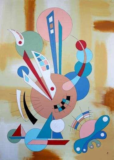 Original Abstract Expressionism Abstract Painting by Irina Marques
