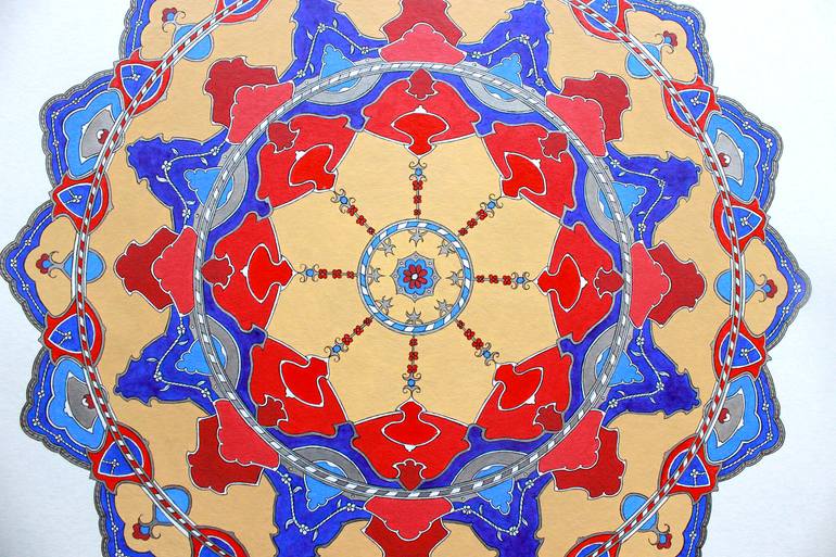 Original Illustration Geometric Painting by Irina Marques
