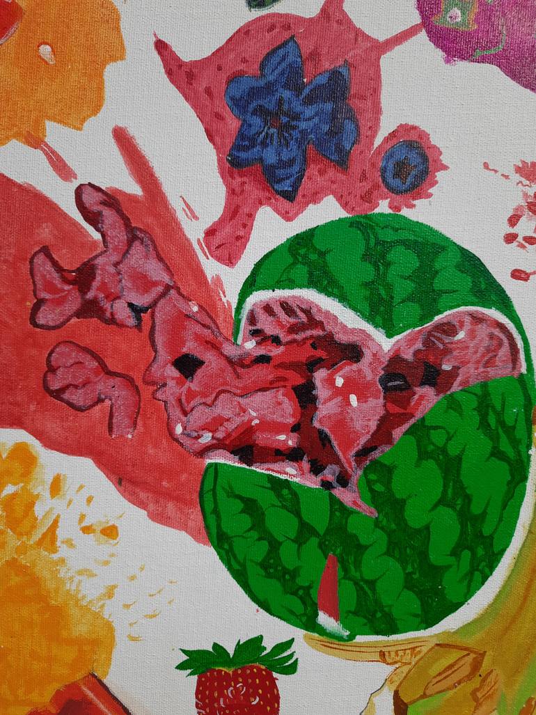 Original Art Deco Abstract Painting by Samyuktha Salandri