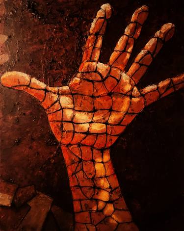 Original Conceptual People Mixed Media by Jan-Frits Obers