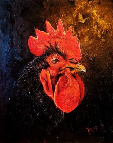 Original Contemporary Animal Mixed Media by Jan-Frits Obers