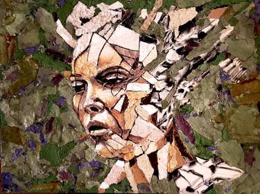 Original Conceptual People Mixed Media by Jan-Frits Obers