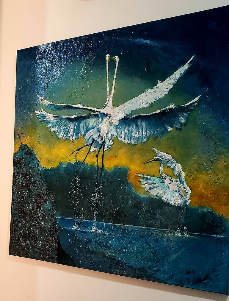 Original Contemporary Animal Mixed Media by Jan-Frits Obers