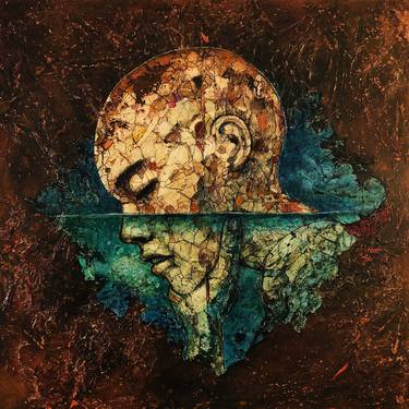 Original Contemporary Women Mixed Media by Jan-Frits Obers