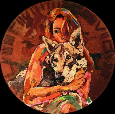 Original Figurative Women Mixed Media by Jan-Frits Obers
