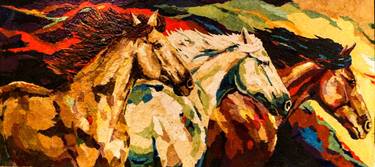 Print of Fine Art Horse Paintings by Jan-Frits Obers