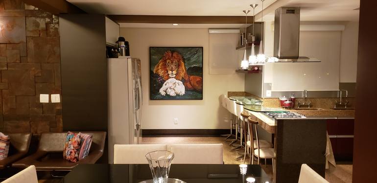 Original Conceptual Animal Painting by Jan-Frits Obers