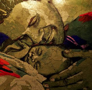Original Figurative Children Mixed Media by Jan-Frits Obers