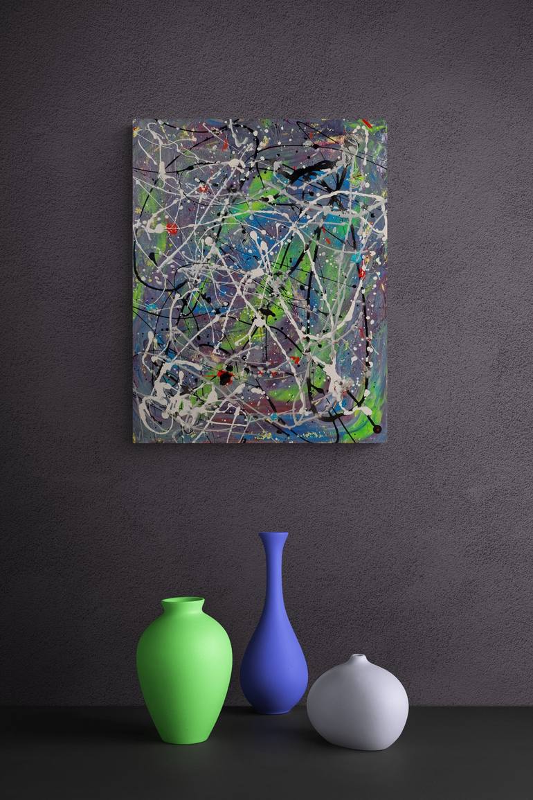 Original Abstract Expressionism Abstract Painting by Kook Abstract