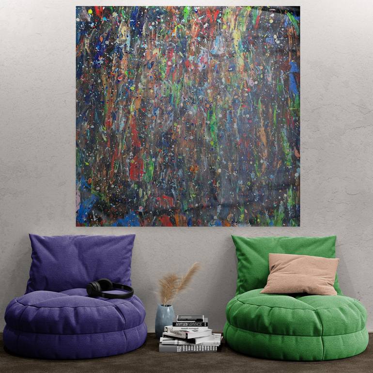 Original Abstract Expressionism Abstract Painting by Kook Abstract