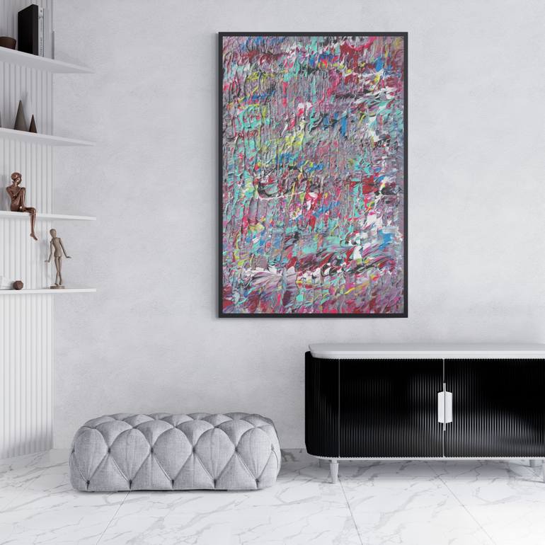 Original Abstract Expressionism Abstract Painting by Kook Abstract