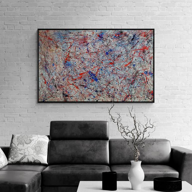 Original Abstract Expressionism Abstract Painting by Kook Abstract