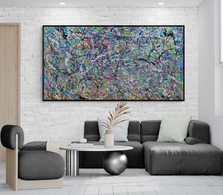 Original Abstract Expressionism Abstract Painting by Kook Abstract