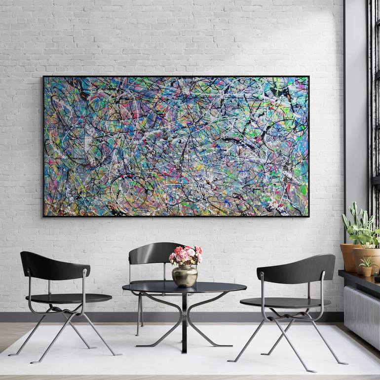 Original Abstract Expressionism Abstract Painting by Kook Abstract