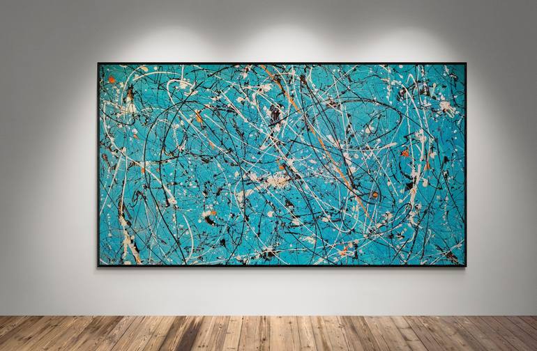 Original Abstract Expressionism Abstract Painting by Kook Abstract