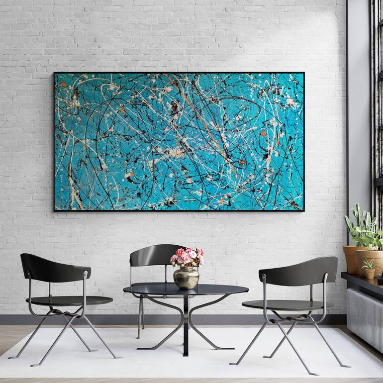 Original Abstract Expressionism Abstract Painting by Kook Abstract